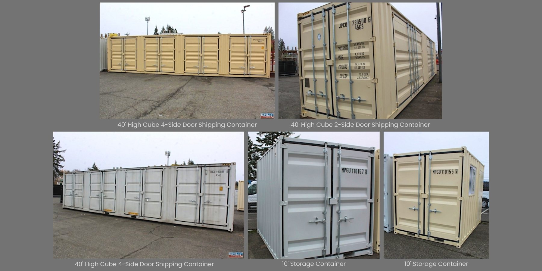40' High Cube 4 Side Door Shipping Container (5)